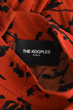 Blouse The Kooples Marron en Synthétique