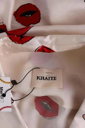 Blouse Khaite Rouge en Soie