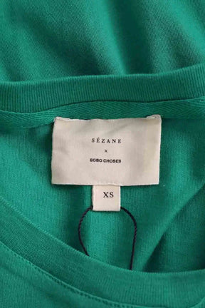 T-shirt Sézane Vert en Coton