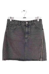 Mini jupe Iro Emiel Noir en Coton, taille L - Seconde Main