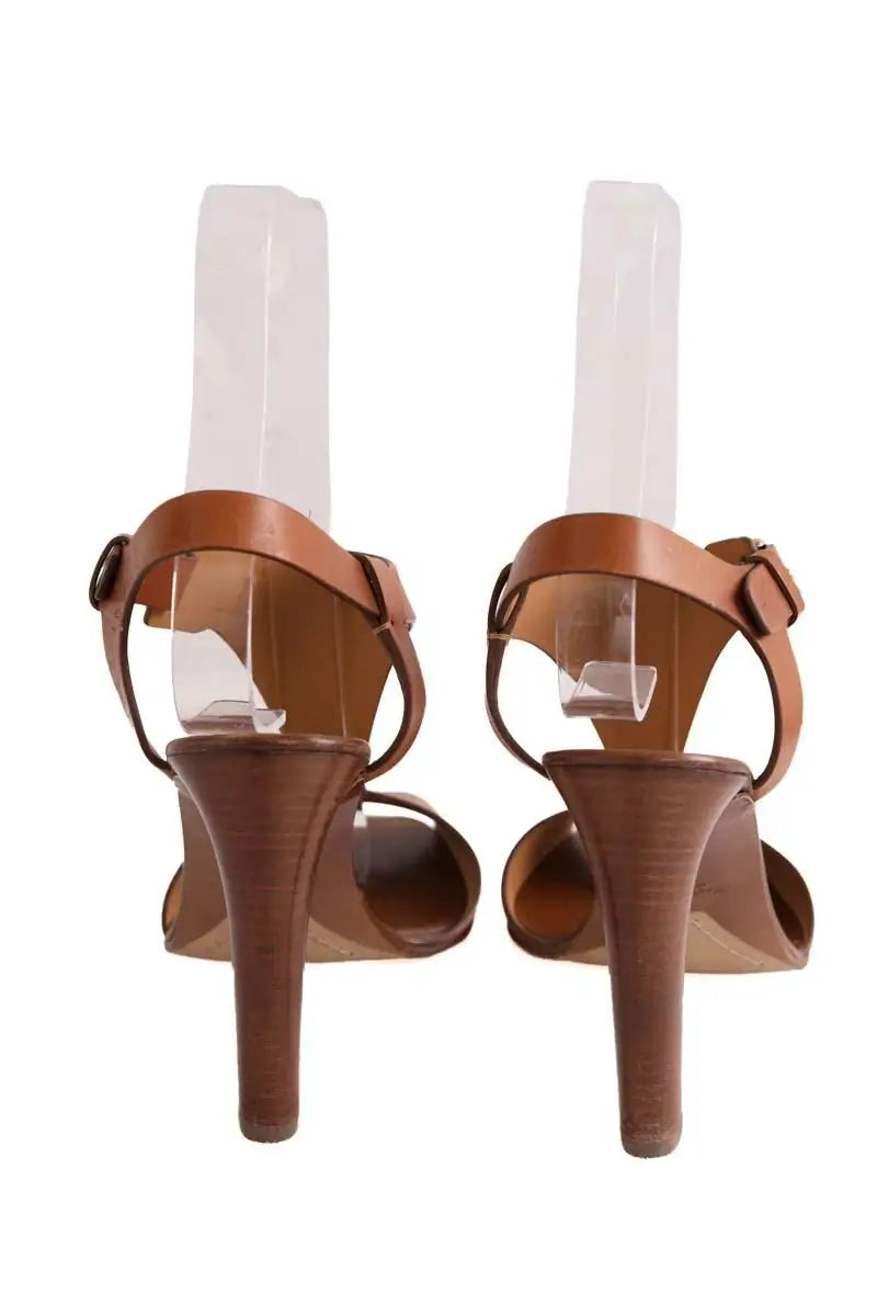 Talons Ralph Lauren Camel en Cuir