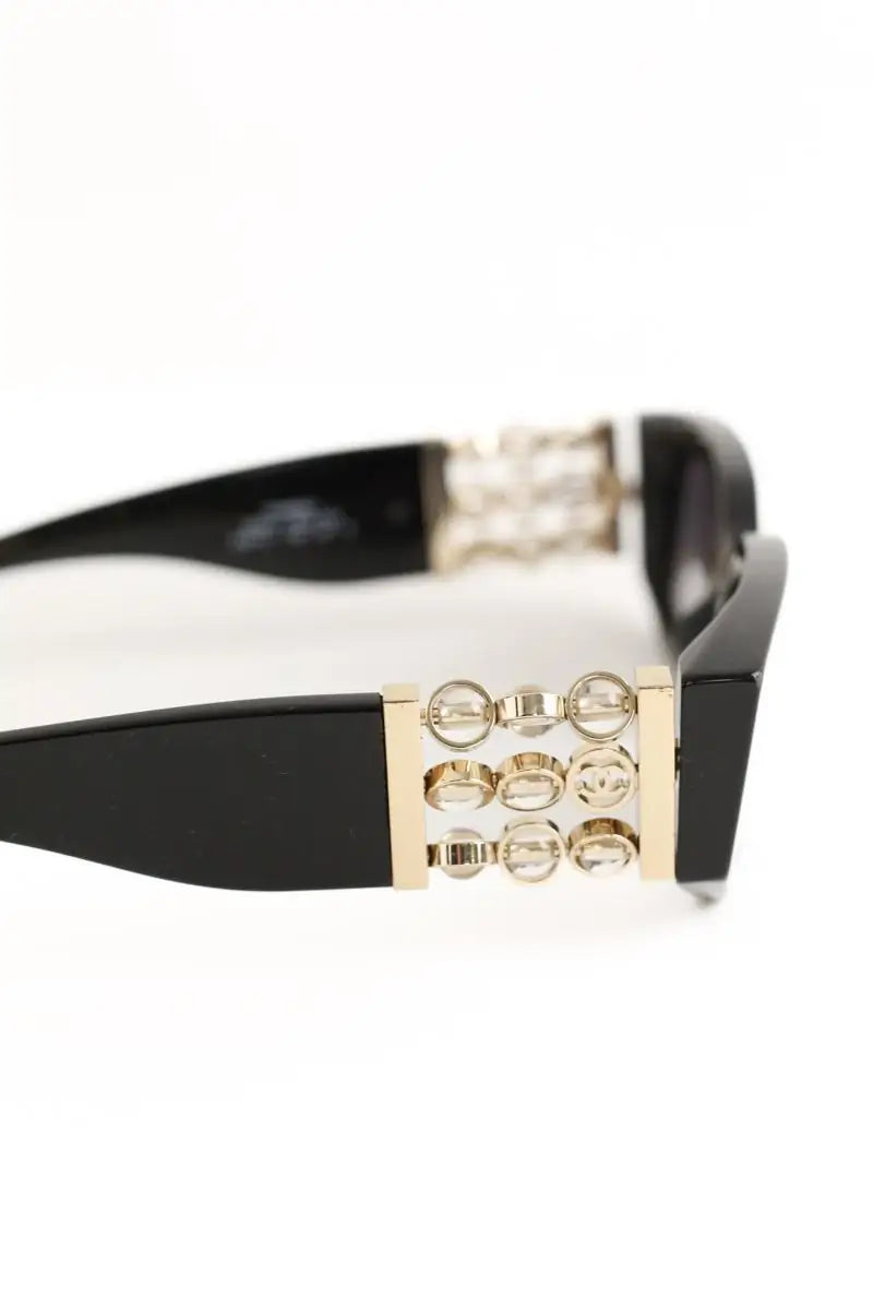 Lunettes de soleil Chanel Noir en Plastique
