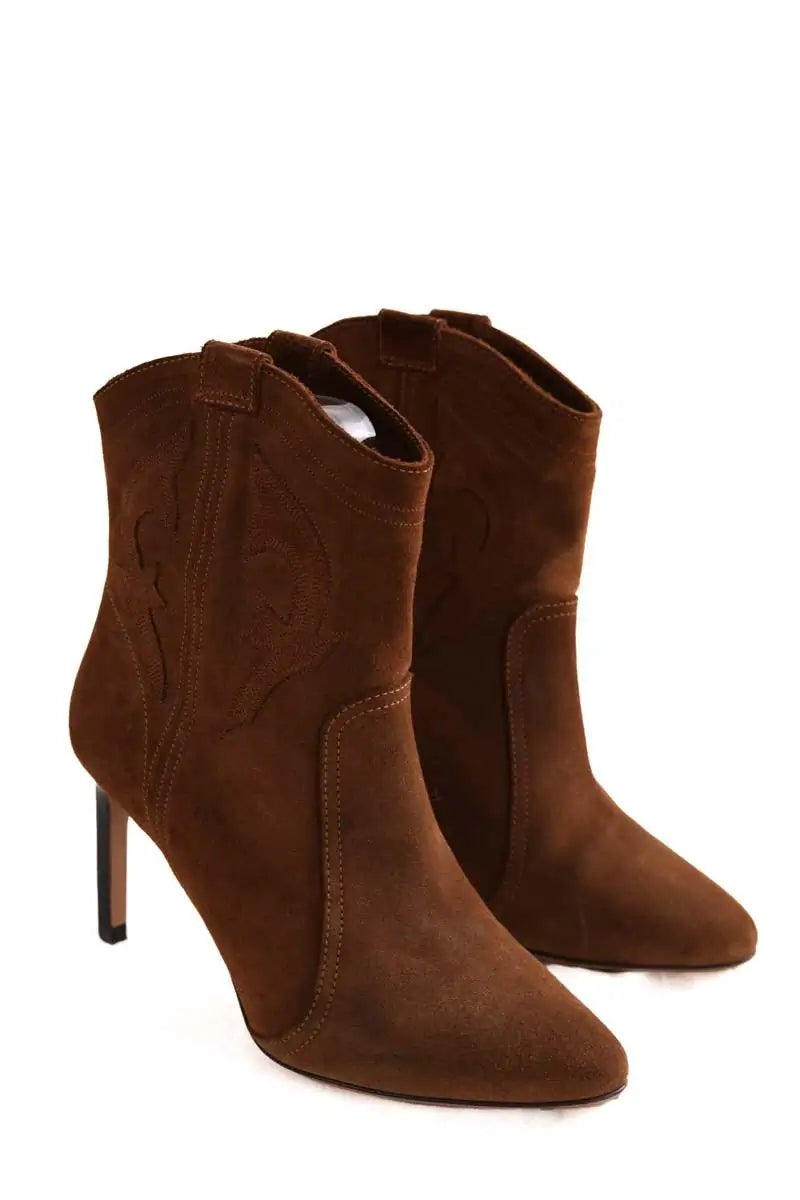 Talons Ba&Sh Marron en Daim