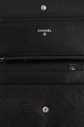 Sac à bandoulière Chanel Wallet On Chain 2.55 Noir en Cuir