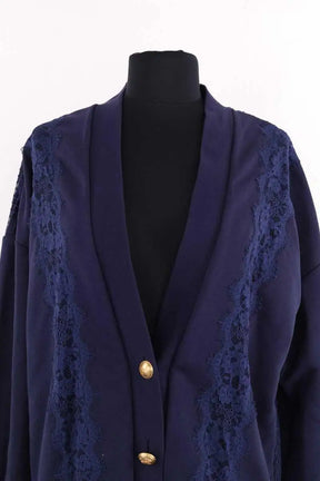 Cardigan Pinko Bleu en Synthétique