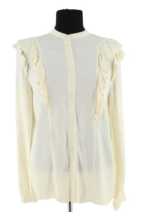 Blouse Modetrotter Ecru en Viscose, taille XS - Seconde Main