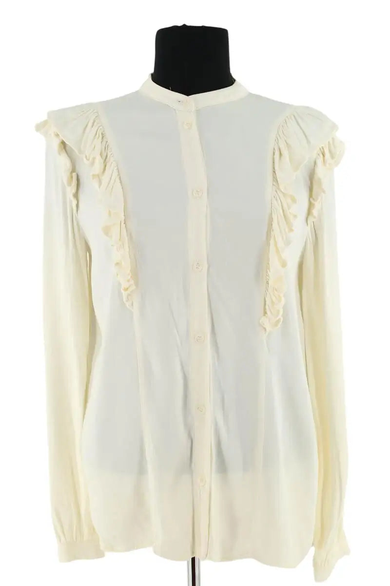 Blouse Modetrotter Ecru en Viscose, taille XS - Seconde Main