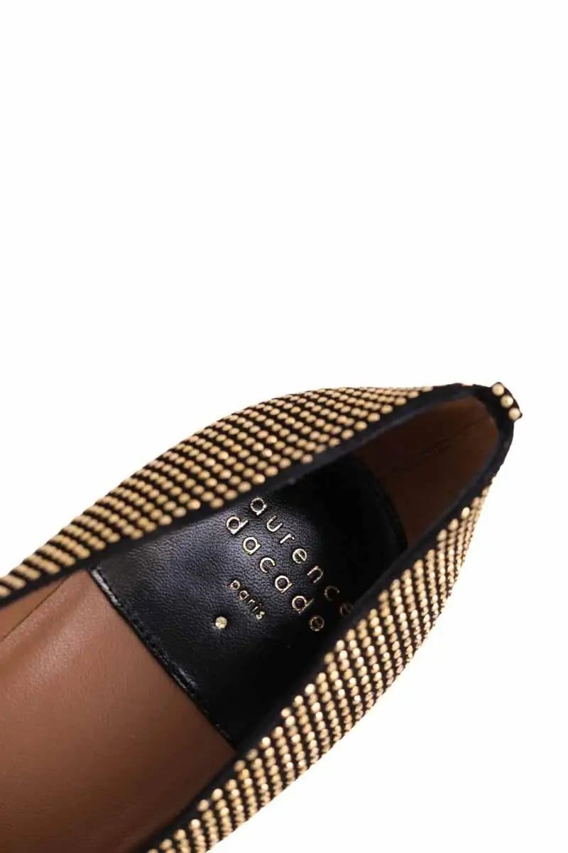 Talons Laurence Dacade Vivette Doré en Cuir