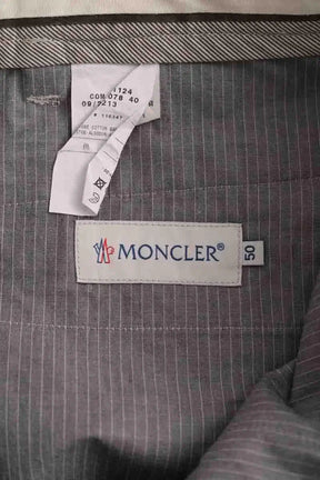 Pantalon droit Moncler Beige en Coton