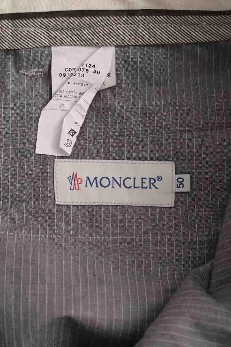 Pantalon droit Moncler Beige en Coton