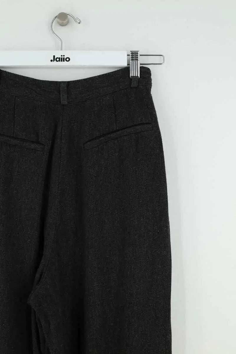 Pantalon droit Sessun Emile Noir en Viscose