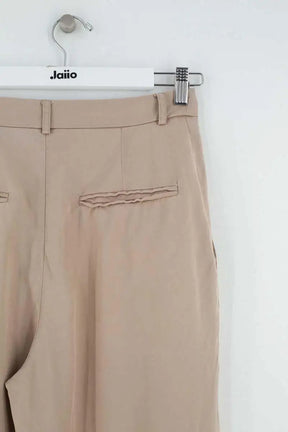 Pantalon large Reformation Beige en Synthétique