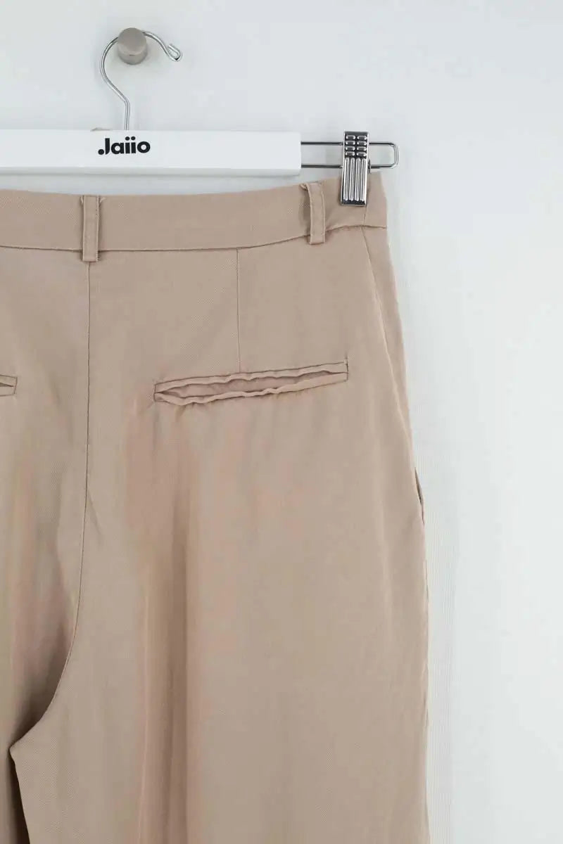 Pantalon large Reformation Beige en Synthétique