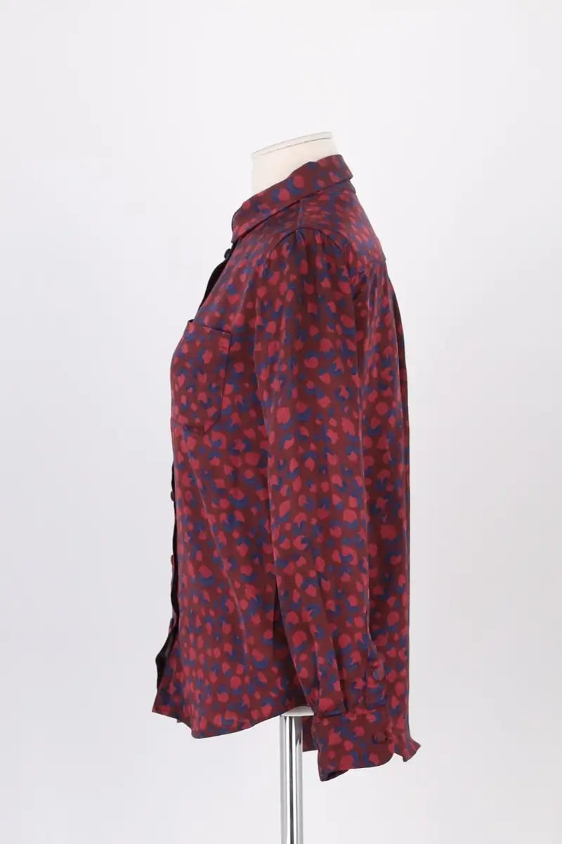 Chemise Soi Bordeaux en Viscose