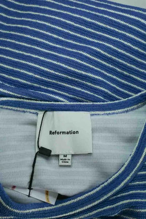 Top Reformation Bleu en Synthétique