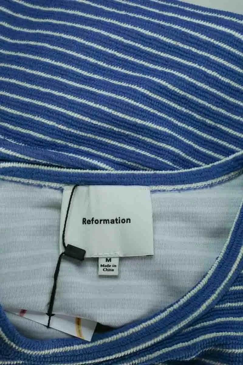 Top Reformation Bleu en Synthétique