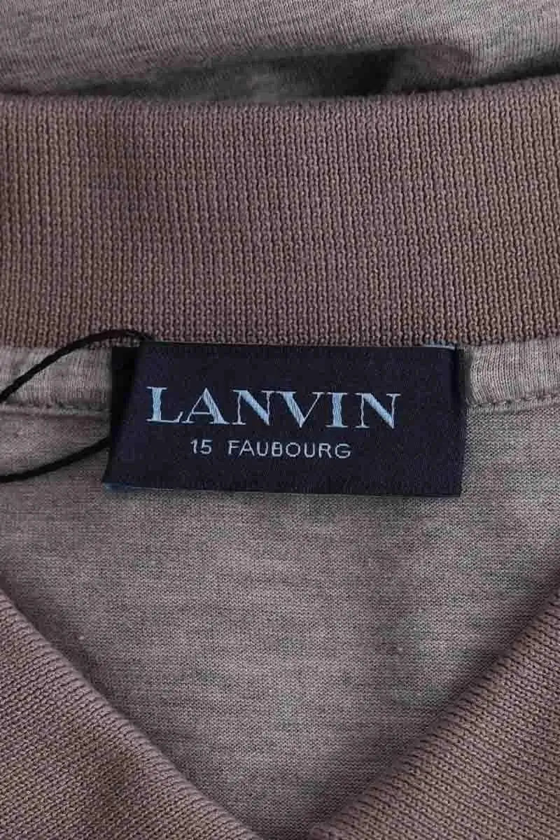 Polo Lanvin Gris en Coton