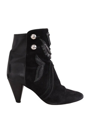 Boots Isabel Marant Noir en Cuir, taille 38 - Seconde Main