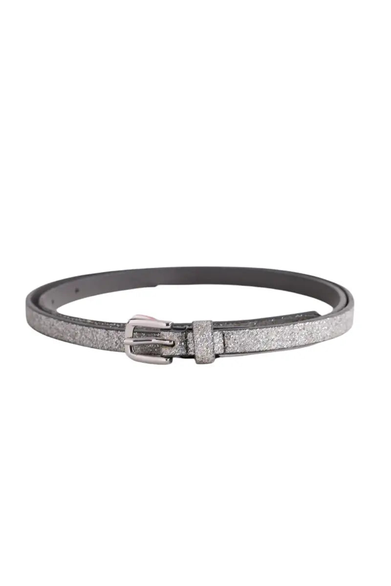Ceinture Des Petits Hauts Gris en Paillettes, taille M - Seconde Main