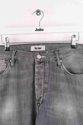 Jean droit Acne Studios Gris en Coton