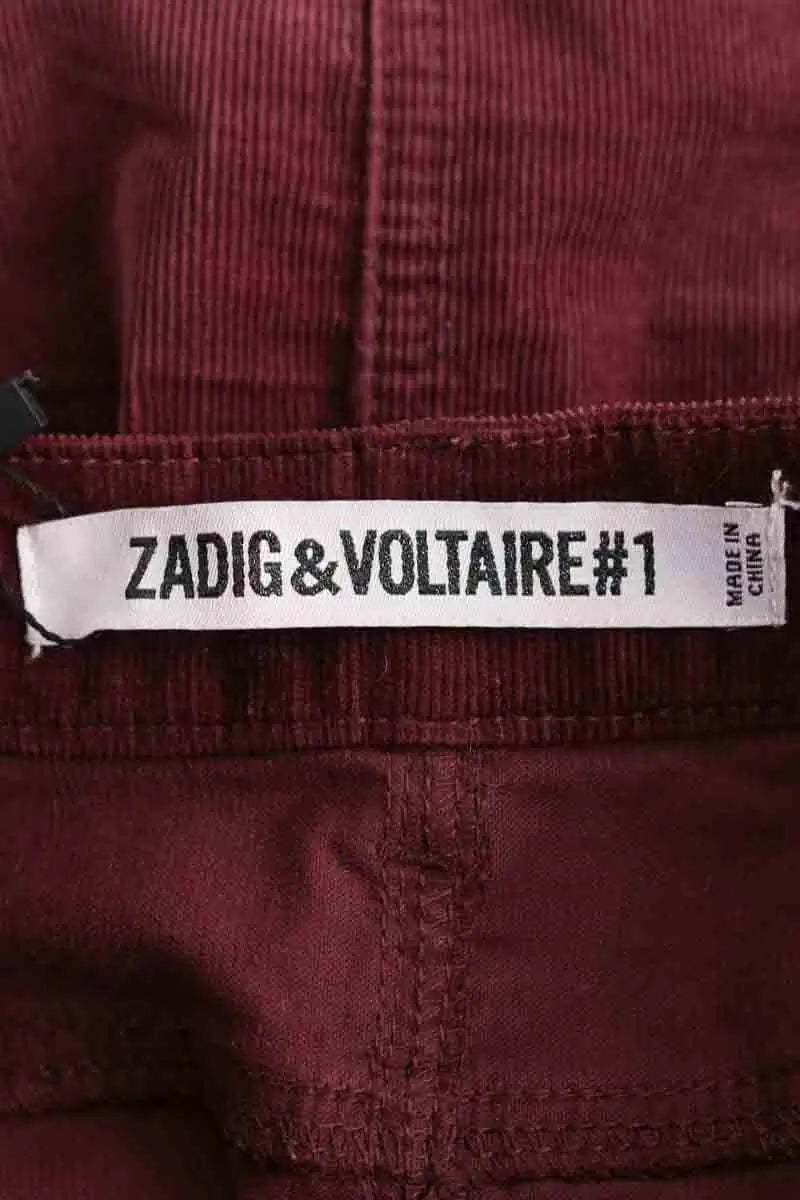 Mini jupe Zadig & Voltaire Bordeaux en Coton