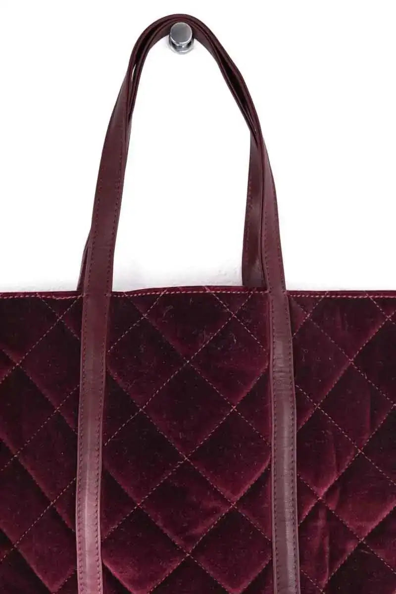 Cabas Vanessa Bruno Bordeaux en Tissu