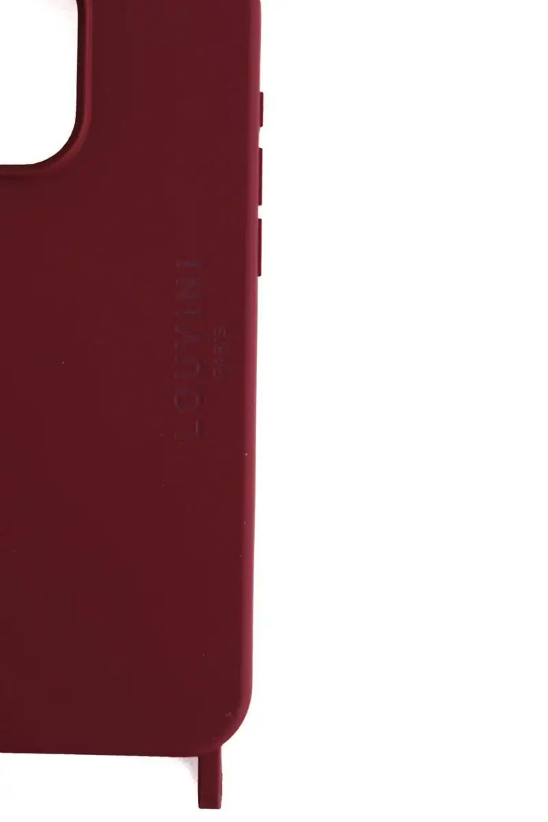 Coque en silicone Iphone 15 Pro Max LOUVINI Bordeaux en 