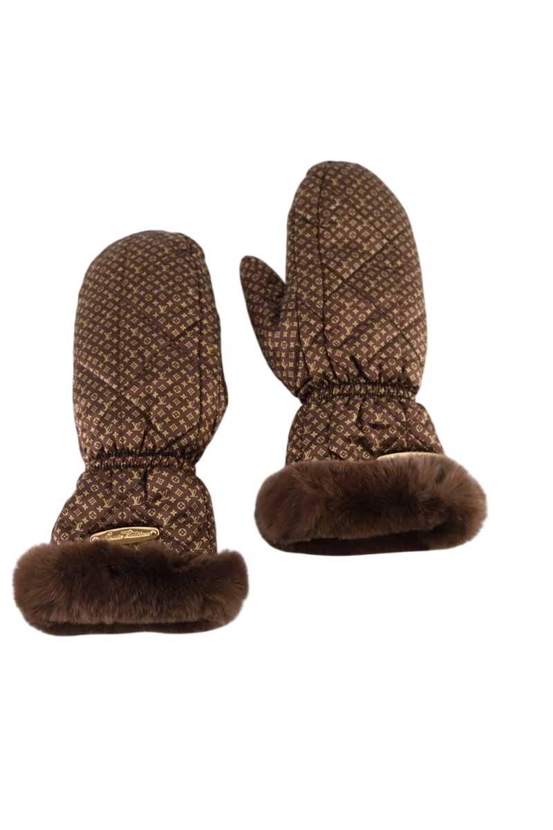 Gants Louis Vuitton  Marron
