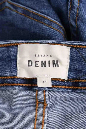 Jean slim Sézane Bleu en Coton
