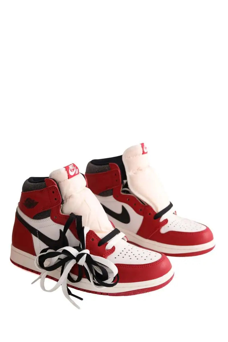Baskets Nike Rouge en Cuir