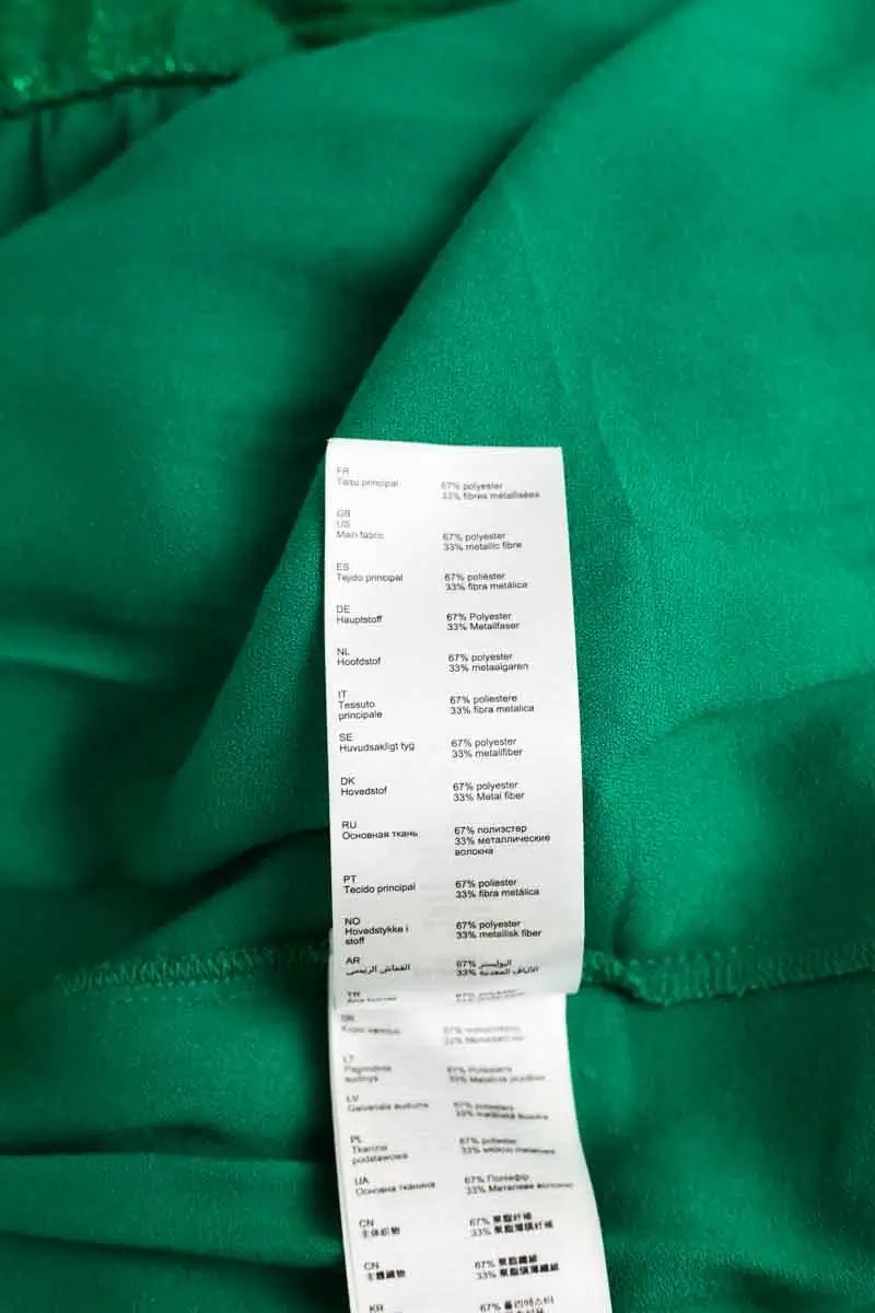 Jupe Maje Vert en Polyester