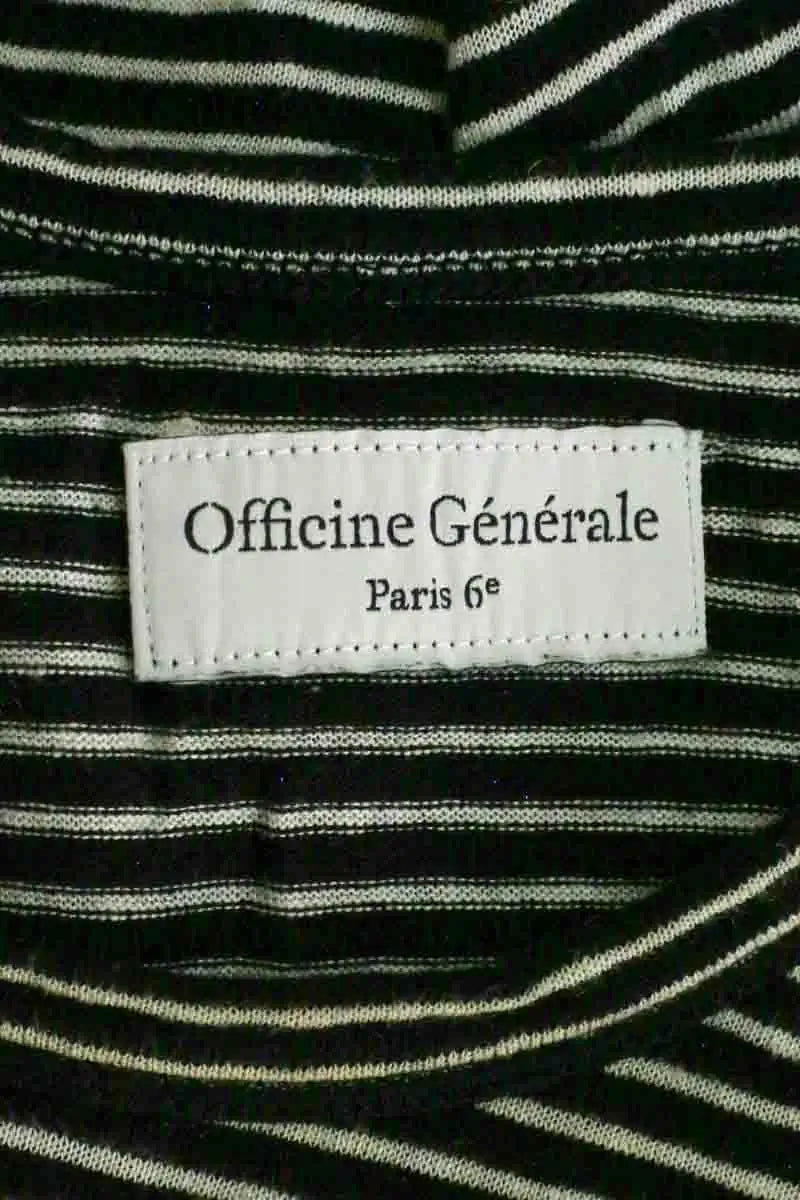 Top Officine Générale Noir en Coton