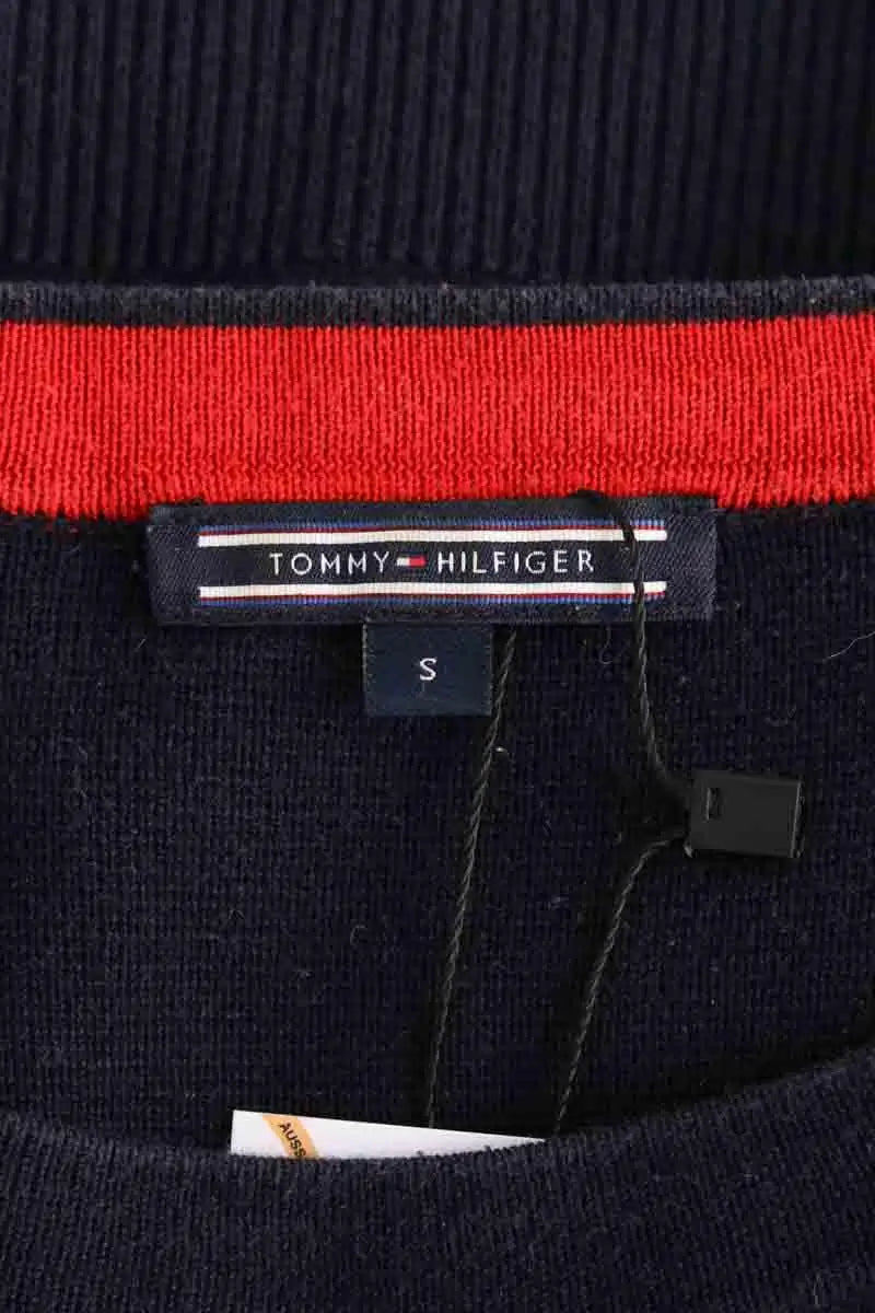 Pull Tommy Hilfiger Bleu en Synthétique