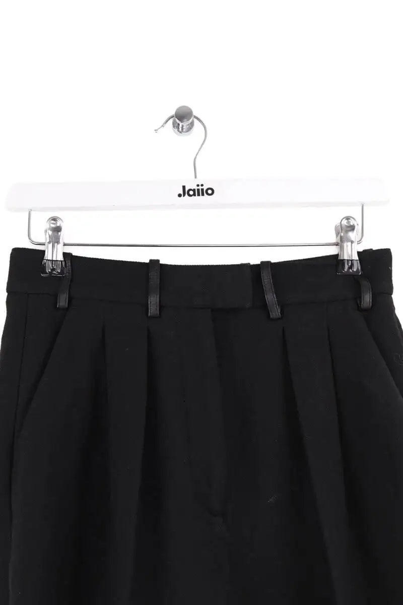 Pantalon droit The Kooples Noir en Coton