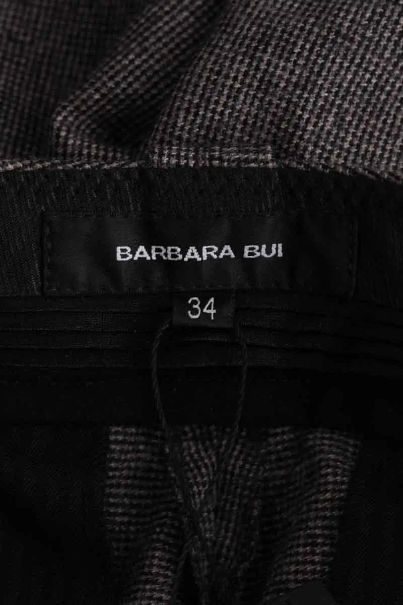 Pantalon droit Barbara Bui Noir en Laine