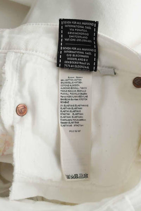 Slim 7 For All Mankind  Blanc