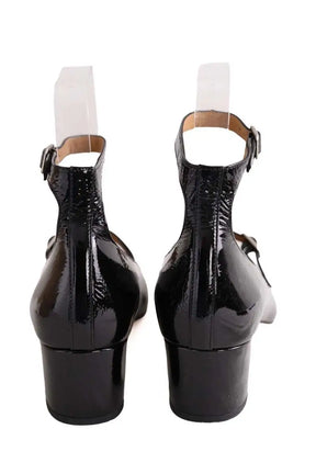 Talons APC Noir en Cuir verni