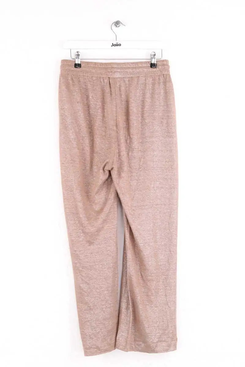 Pantalon droit Notshy Marron en Lin