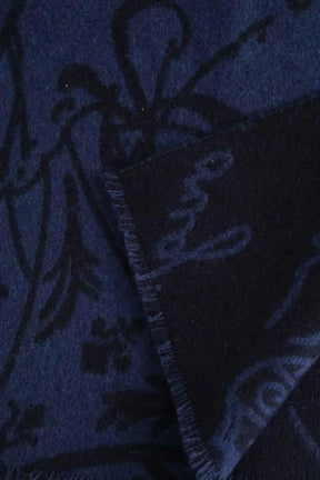 Foulard Berluti Bleu en Laine
