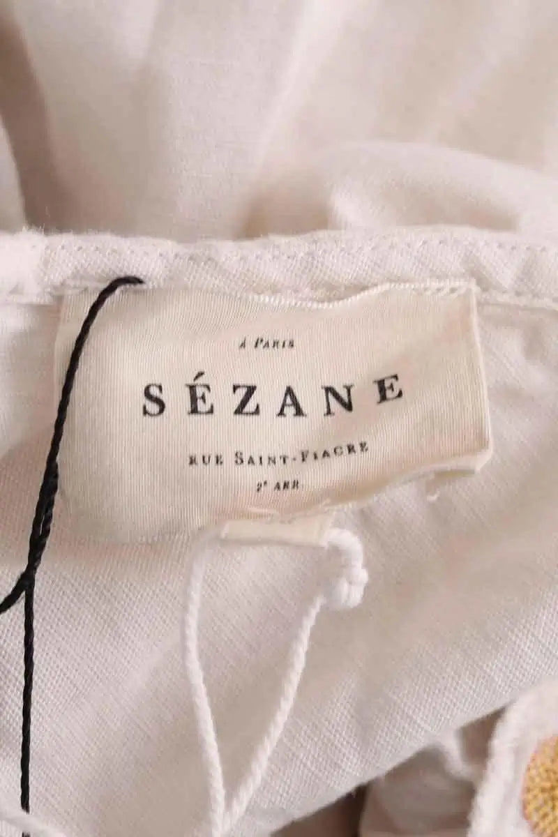 Blouse Sézane Blanc en Coton