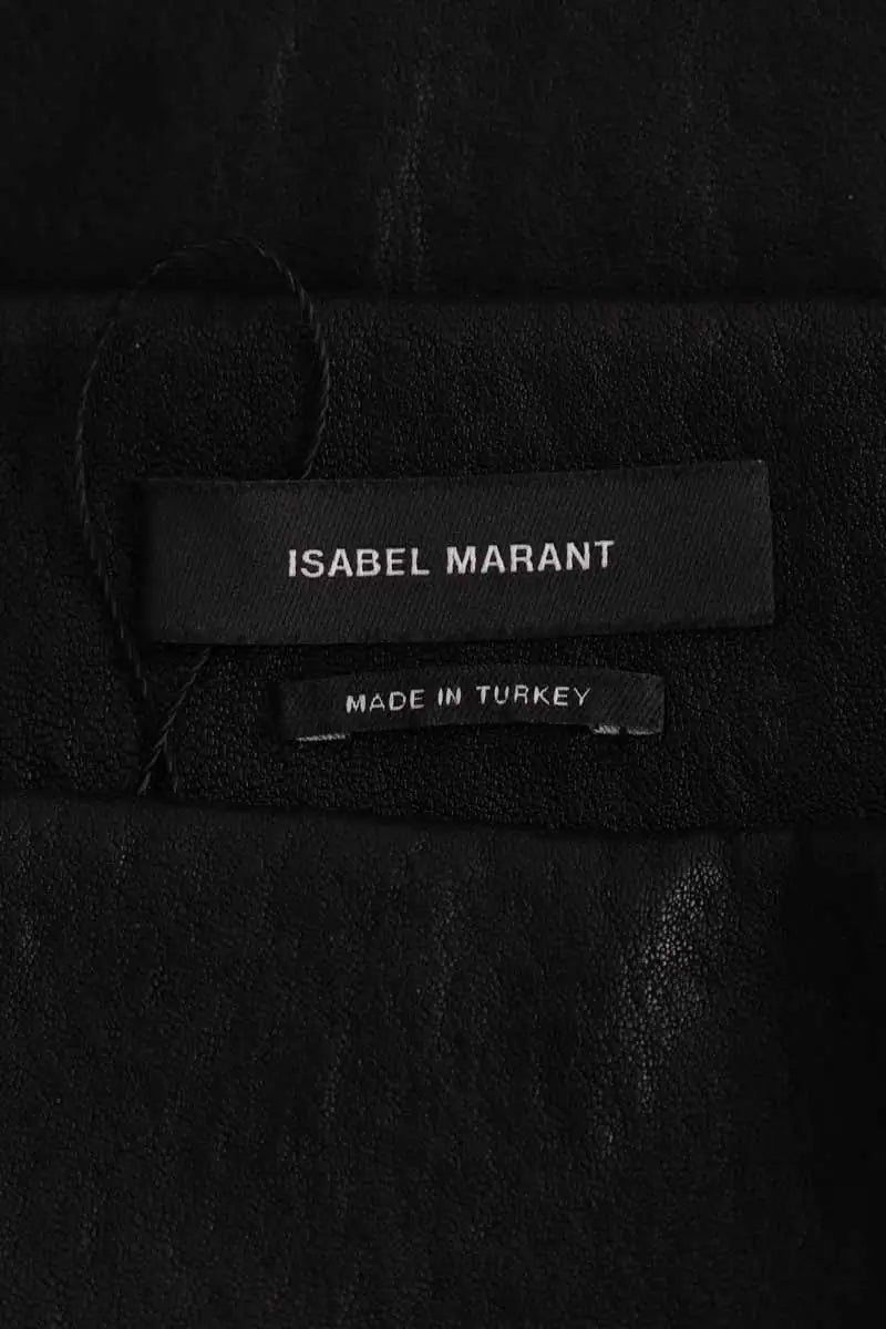 Mini jupe Isabel Marant Noir en Cuir