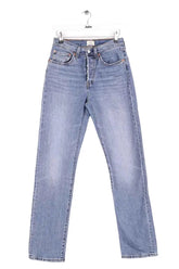 Jean droit Levi's Bleu en Coton, taille S - Seconde Main