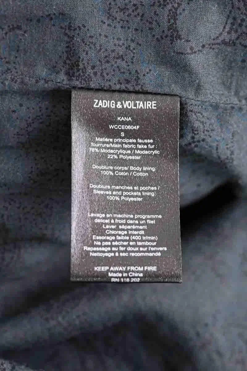 Manteau Zadig & Voltaire Marine en Coton