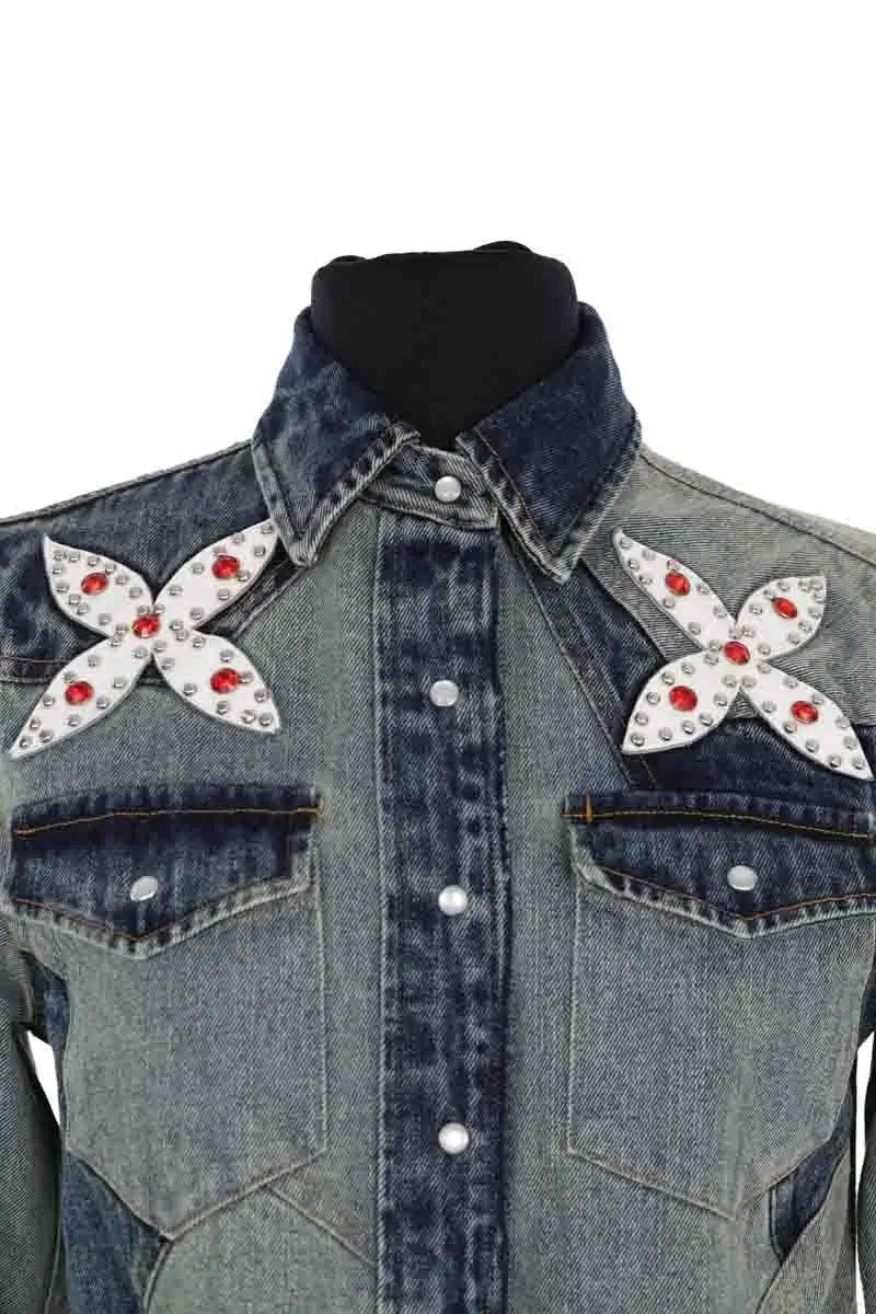 Chemise Laurence Bras Bleu en Coton