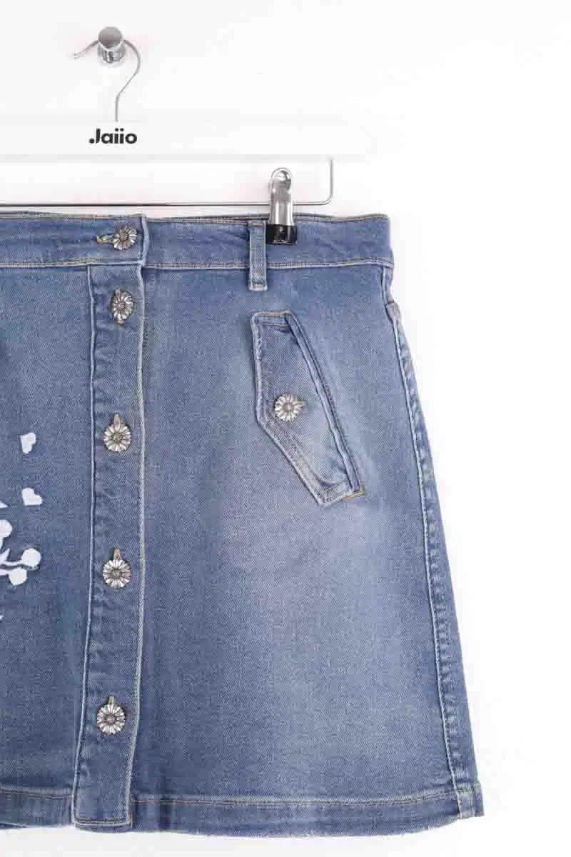 Mini jupe The Kooples Bleu en Coton