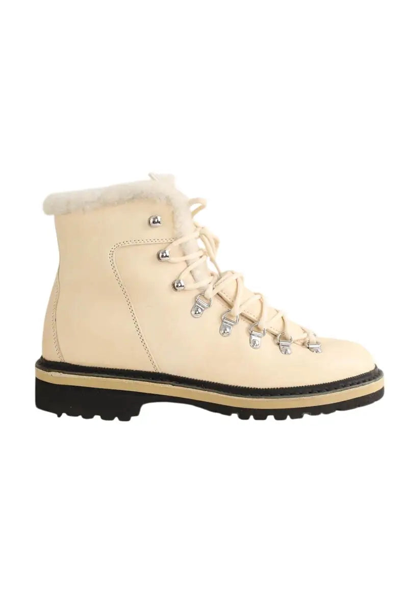 Après-ski Aether Beige en Cuir, taille 41 - Seconde Main