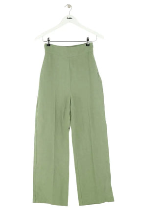 Pantalon Sézane Vert en Lin, taille XS - Seconde Main