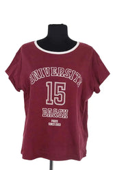 T-shirt Ba&Sh Bordeaux en Coton, taille S - Seconde Main