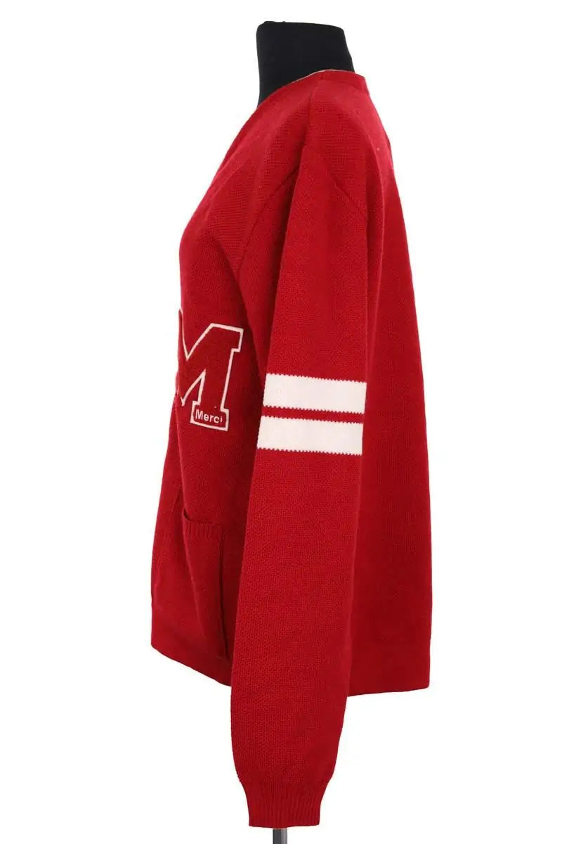 Cardigan Merci Rouge en Laine