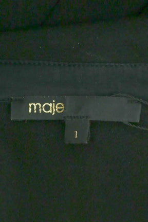 Robe Maje Noir en Synthétique